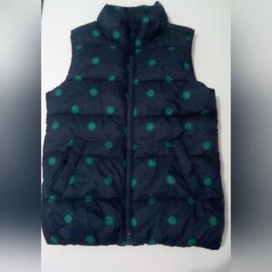 Old Navy Kid's Dolka Pot Puffer Vest Jacket Blue & Green Size M(8)